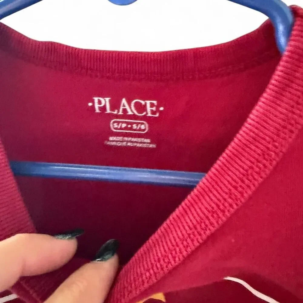 The-children-s-place Red and Burgundy T-shirt